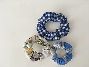 Ozdoby do vlasov - Scrunchie zo zbytkov latok - 12393536_