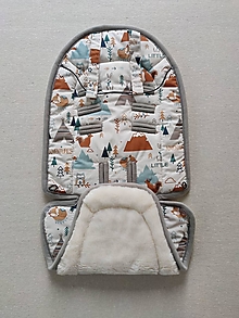 Detský textil - Joolz HUB Seat Liner / Podložka do kočíka na mieru Velvet natural  a bavlna - 12392896_