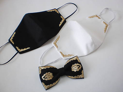  - Set motýlik a rúška (Rúško - 2 ks) - 12399374_