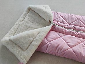 Detský textil - Deka DANIEL 100% merino Top Super wash ELEGANT 2 v 1 Soft pink jemne ružová - 12403069_