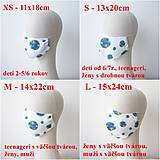 Rúška - Dizajnové tvarované 2 a 3 vrstvové ochranné rúško -  100% bavlna - kvetinové vzory (Príplatok za vloženie drôtika) - 12401401_