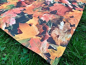 Úžitkový textil - Kolekcia jesenné lístie  (kuchyňa obrus) - 12409745_