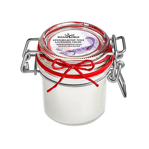 Suroviny - Levanduľové pole - voňavé organické bambucké maslo - 12406753_