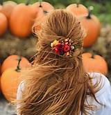 Ozdoby do vlasov - Jesenná spona do vlasov - 12408968_