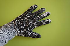Rukavice - Rukavice - Snežný leopard - 12408490_