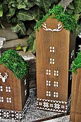 Dekorácie - Alpské vianočné domčeky - 12405387_