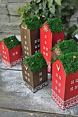 Dekorácie - Alpské vianočné domčeky - 12405411_