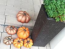 Dekorácie - Jesenná dekorácia - Tekvičky (Malá  - Meď/Bronz) - 12412977_