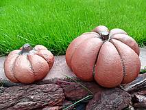 Dekorácie - Jesenná dekorácia - Tekvičky (Malá  - Meď/Bronz) - 12412981_