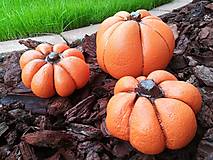 Dekorácie - Jesenná dekorácia - Tekvičky (Veľká  - Oranžová) - 12413053_
