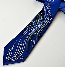 Pánske doplnky - kravata modrá - 12413668_