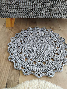Úžitkový textil - Šedý koberec - 12410993_