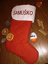 Úžitkový textil - Mikulášske čižmičky s menom - 12413473_