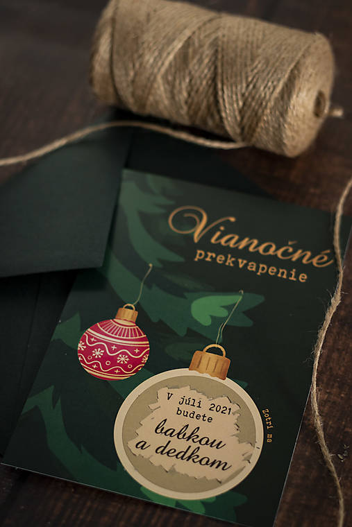 Papiernictvo - Vianočné prekvapenie - stieracia kartička o bábätku ❤  (Oznámenie A6 (bez obálky)) - 12412408_