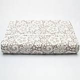 Úžitkový textil - Biela pavučinková čipka na sivej  - obliečka na anatomický vankúš (veľkosť M) - 12413964_