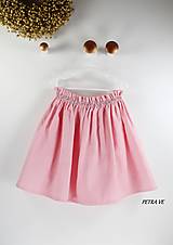 Detské oblečenie - Rose s korálkami - detská ľanová suknička - 12415194_