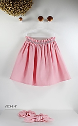 Detské oblečenie - Rose s korálkami - detská ľanová suknička - 12415199_
