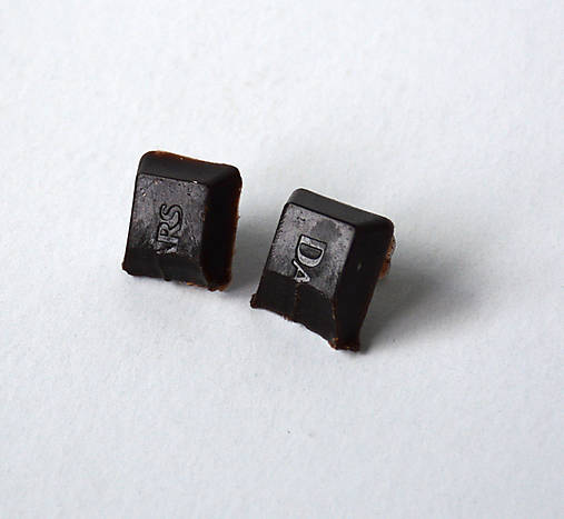 Náušnice - čoko-náušnice DARS - 12417730_