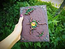 Úložné priestory & Organizácia - Magická kniha lesných bytostí - drevená šperkovnica pre víli, čarodejnice a lesné žienky - 12415144_