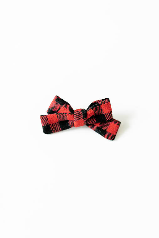  - Flanelka čierno-červená (mini-mimi mašľa) - 12421364_