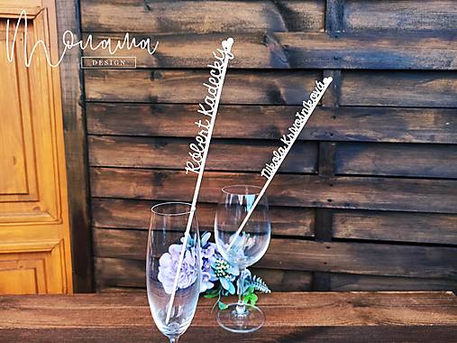 Úložné priestory & Organizácia - Svadobná drevená menovka ZENY - 12422098_