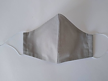 Rúška - Dizajnové rúško sivé tvarované dvojvrstvové (Pánske antibakteriálne vnútro) - 12422750_