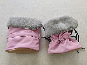Detské topánky - VLNIENKA barefoot termo zimné capačky pre väčšie dieťa 100 % ovčie runo merino TOP SUPER WASH Soft pink - 12424312_