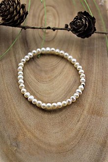 Náramky - perly náramok - pravá perla A kvalita - 12423215_