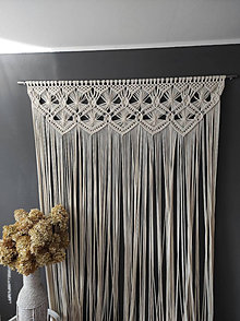 Úžitkový textil - Macrame záclona BARBORA - 12424454_