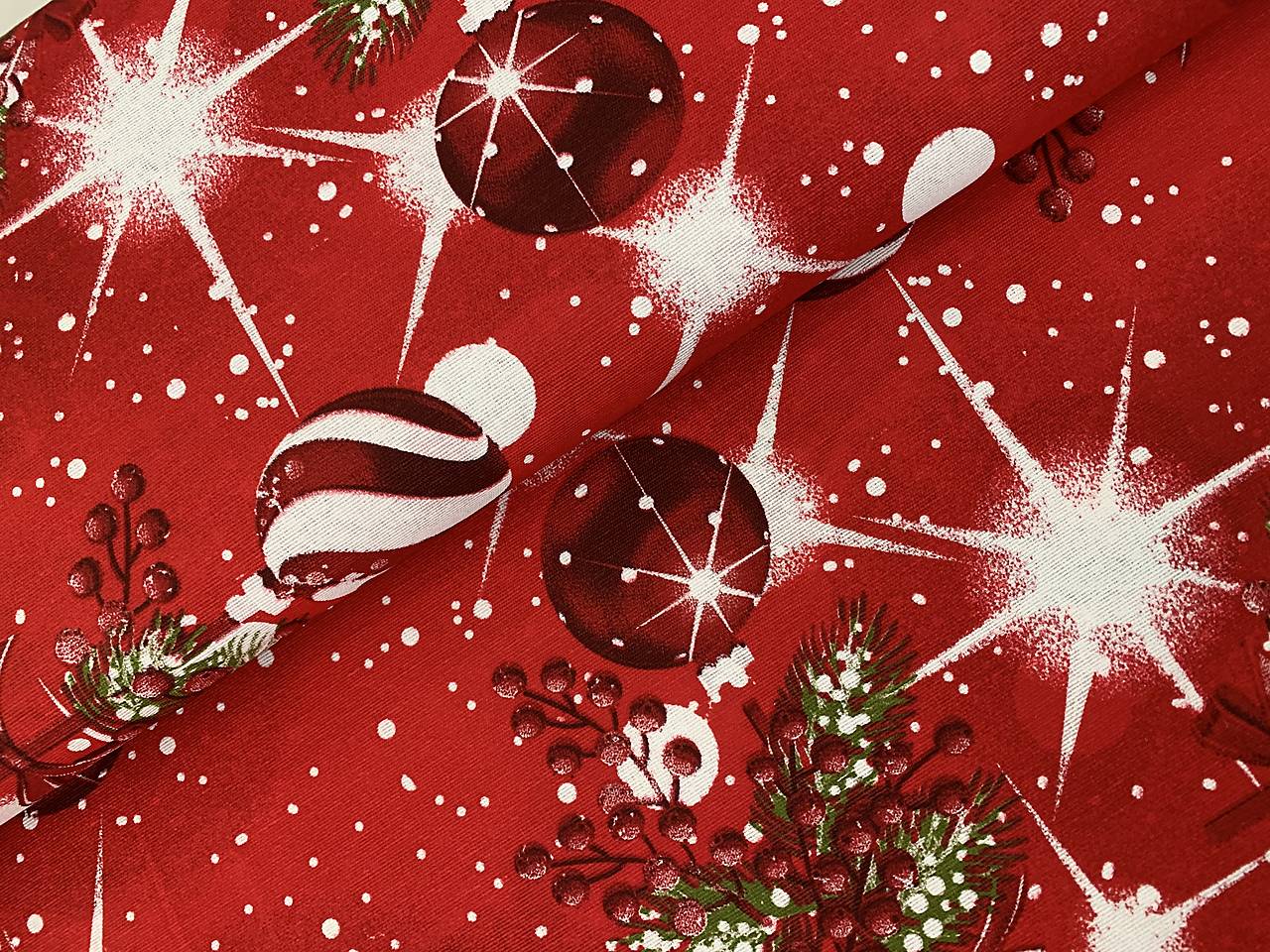 Vianočné bavlnene látky - LONETA 