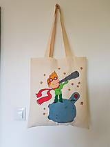 Nákupné tašky - •ručne maľovaná plátená taška - malý princ• (B) - 12428409_
