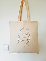 Nákupné tašky - •maľovaná plátená taška - Oh Marilyn• - 12428717_
