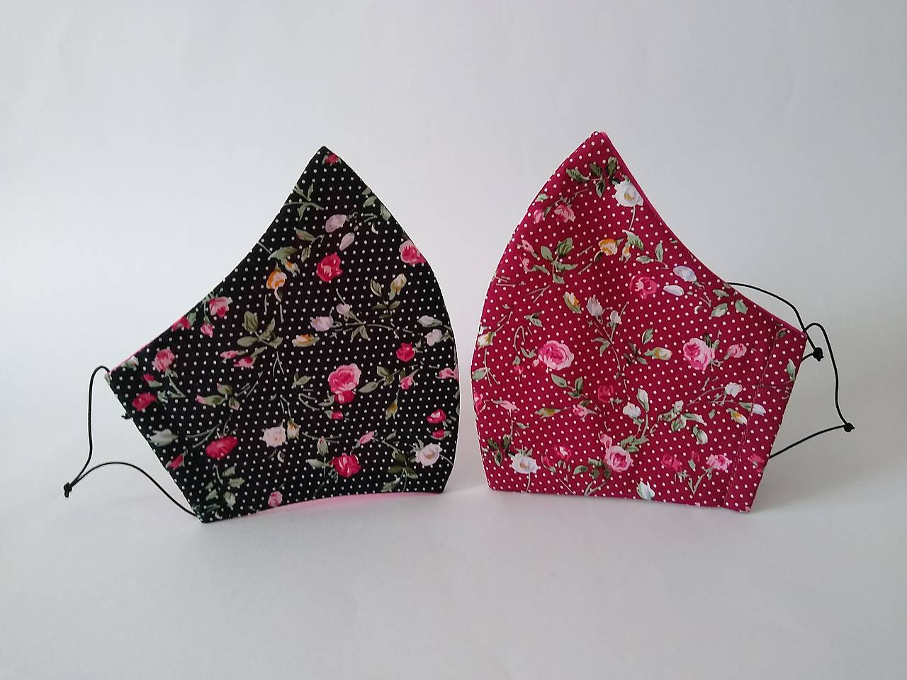 Pár dizajnových rúšok miniruže tvarované dvojvrstvové