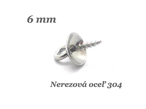Komponenty - Zavŕtavacia závesná šlupňa 6mm  /M6026/ - nerezová oceľ 304 - 12433111_