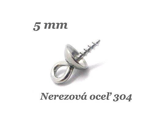 Komponenty - Zavŕtavacia závesná šlupňa 5mm  /M6028/ - nerezová oceľ 304 - 12433590_
