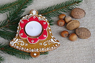 Dekorácie - Vianočný svietnik z medovníčka - 12434651_