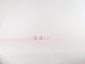 Náušnice - Fialová hviezda - 12431753_