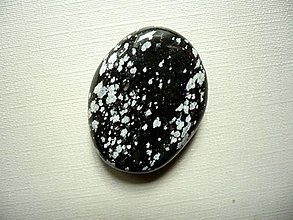 Minerály - Pl. - obsidián vločkový 29 mm, č.261 - 12432694_
