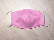 Rúška - Saténova rúška s organzou, spoločenské rúško, ochranná rúška, svadobné rúška 3 vrstvové rúška - 12443830_