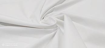 Textil - Bavlnená látka - Antibakteriálna Biela - cena za 10 centimetrov - 12443944_