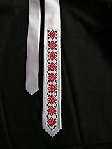 Pánske doplnky - Vyšívaná kravata - 12448447_