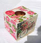 Úložné priestory & Organizácia - Box na vreckovky "Romance" - 12447082_