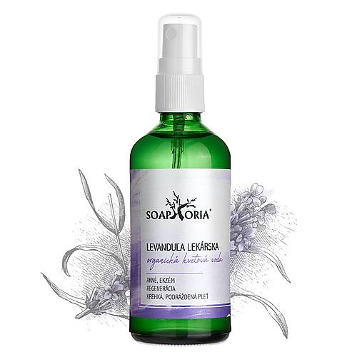 Suroviny - Levanduľa lekárska - organická kvetová voda 100ml - 12449282_