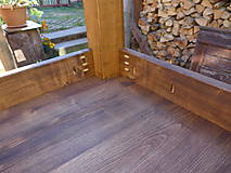 Nábytok - Drevený stôl - masív čerešňa, s rezbou - 12450084_
