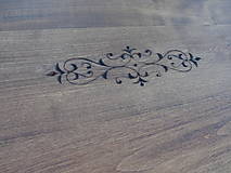 Nábytok - Drevený stôl - masív čerešňa, s rezbou - 12450086_