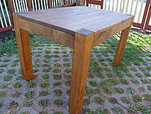Nábytok - Drevený stôl - masív čerešňa, s rezbou - 12450087_