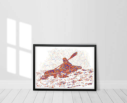  - Kajak - Divoká voda (A3 - 297 mm x 420 mm) - 12450692_