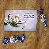 Papiernictvo - Digitálna vianočná pohľadnica na vetvičke - 12449950_