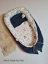 Detský textil -  Hniezdo  pre bábätko :  mäkučký  tyrkysový bavlnený menšester - 12456858_