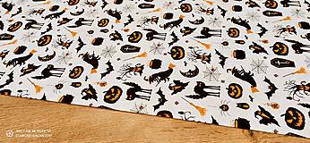 Textil - Bavlnená látka - Helloween - cena za 10 cm - 12458827_